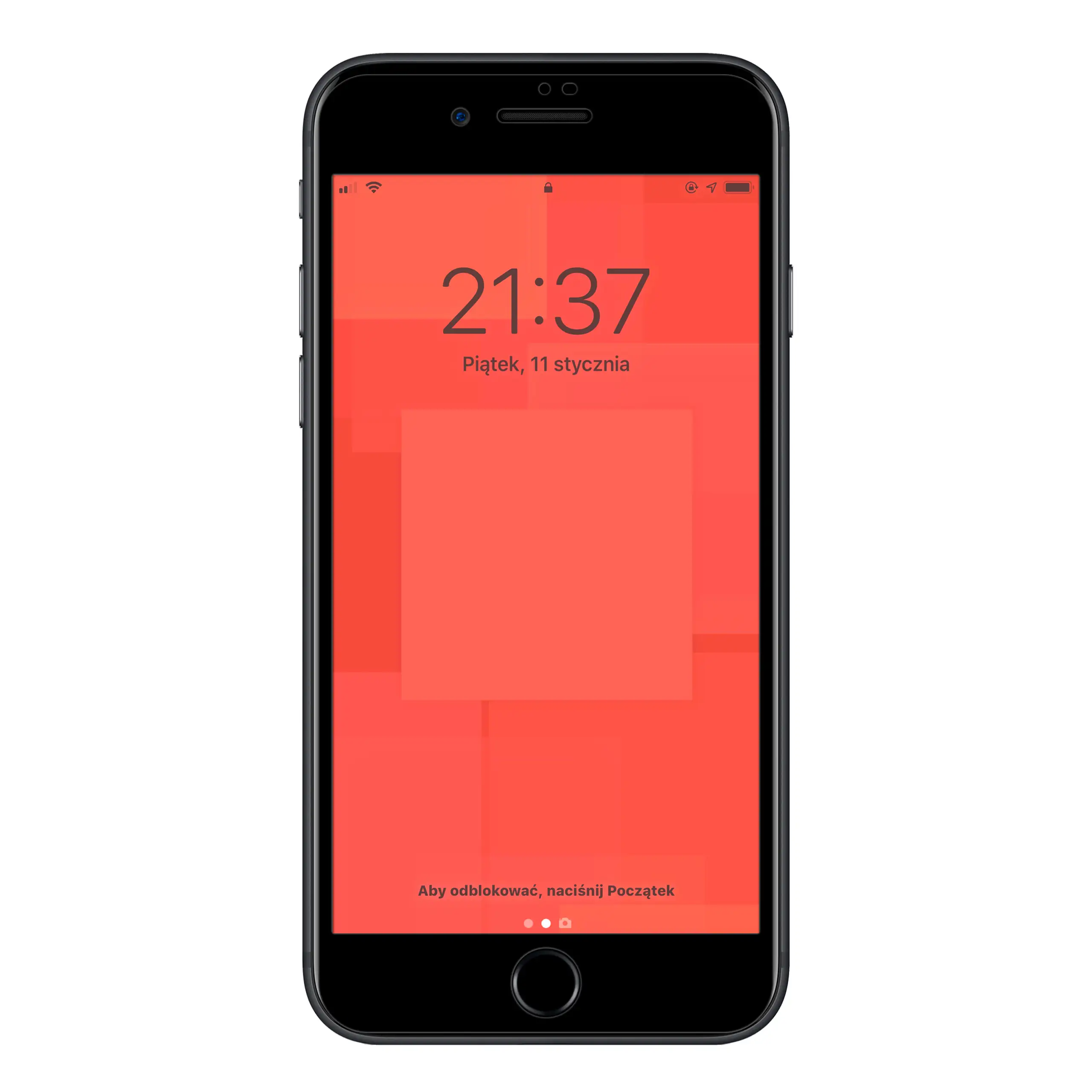 Telefon Apple iPhone 7 PLUS / 8 PLUS ze szkłem hartowanym 3D Polski Banan BananGuard w kolorze czarnym